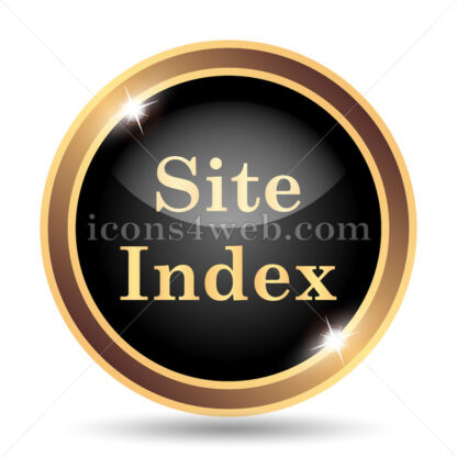 Site index gold icon. - Website icons