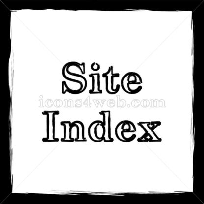 Site index sketch icon. - Website icons