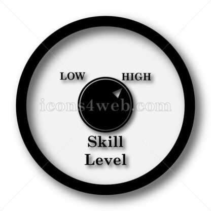 Skill level simple icon. Skill level simple button. - Website icons
