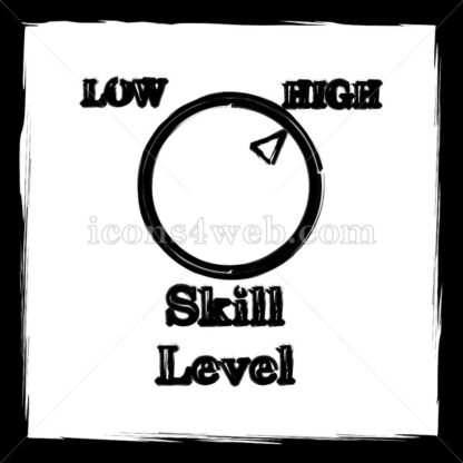 Skill level sketch icon. - Website icons
