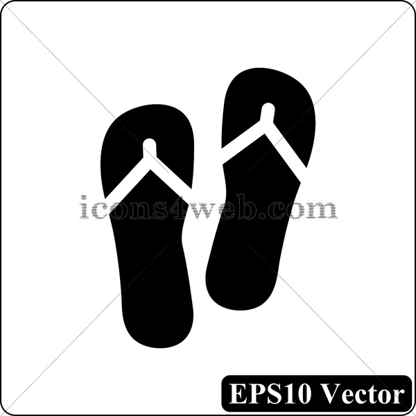 Premium Vector | Flip flops isolate on a white background slippers icon  colored flip flops yellow blue striped isolated vector illustration