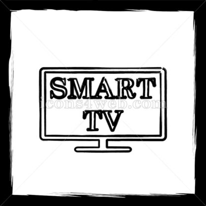 Smart tv sketch icon. - Website icons