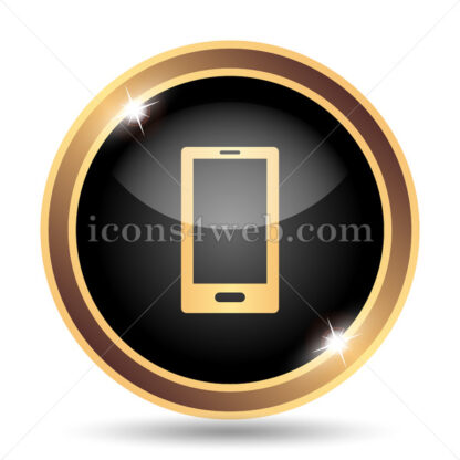 Smartphone gold icon. - Website icons