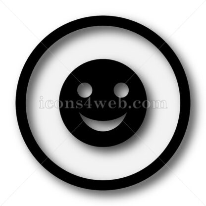 Smiley simple icon. Smiley simple button. - Website icons
