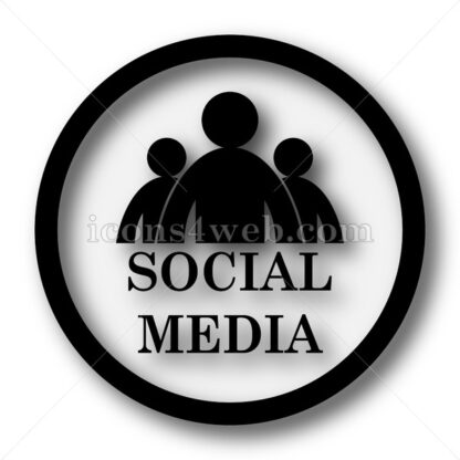 Social media simple icon. Social media simple button. - Website icons
