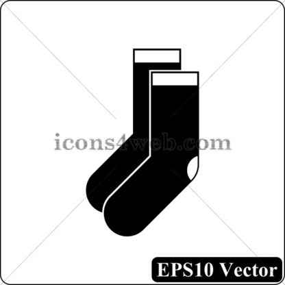 Socks black icon. EPS10 vector. - Website icons