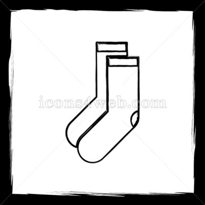 Socks sketch icon. - Website icons