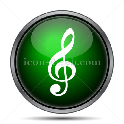 Sol key music symbol internet icon. - Website icons