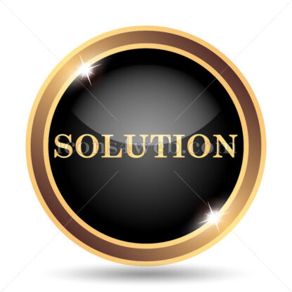 Solution gold icon. - Website icons