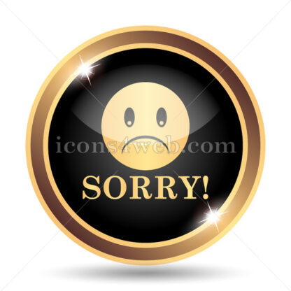 Sorry gold icon. - Website icons