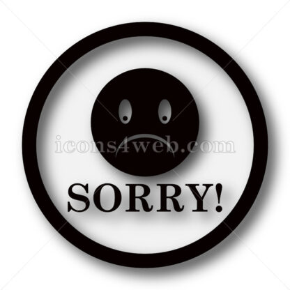Sorry simple icon. Sorry simple button. - Website icons