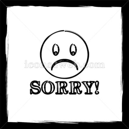 Sorry sketch icon. - Website icons