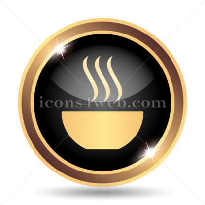 Soup gold icon. - Website icons