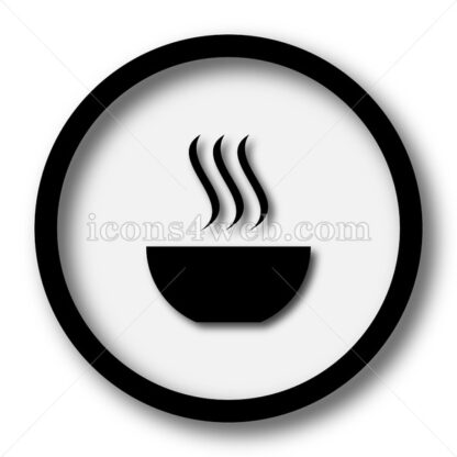 Soup simple icon. Soup simple button. - Website icons