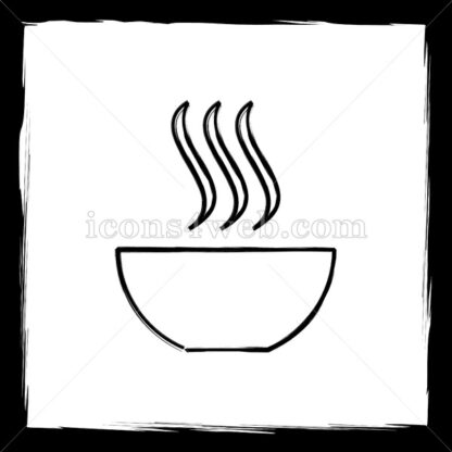 Soup sketch icon. - Website icons
