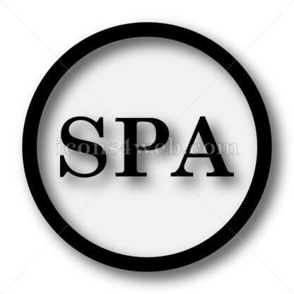 Spa simple icon. Spa simple button. - Website icons
