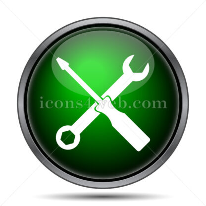 Spanner and screwdriver internet icon. - Website icons