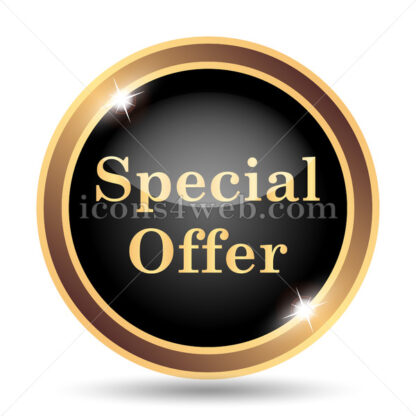 Special offer gold icon. - Website icons
