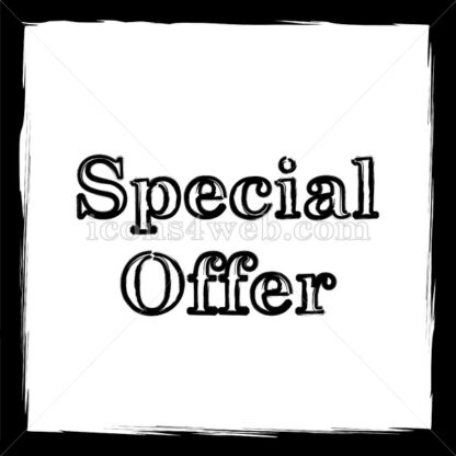 Special offer sketch icon. - Website icons