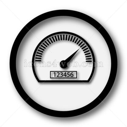 Speedometer simple icon. Speedometer simple button. - Website icons