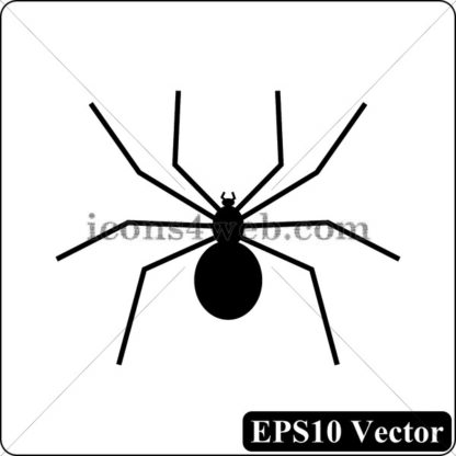 Spider black icon. EPS10 vector. - Website icons