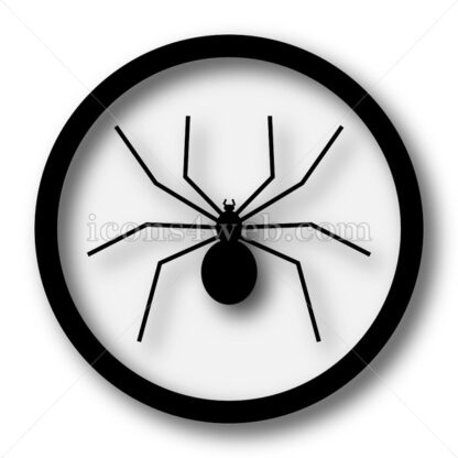 Spider simple icon. Spider simple button. - Website icons