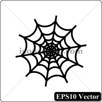 Spider web black icon. EPS10 vector. - Website icons