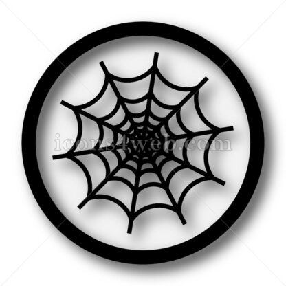 Spider web simple icon. Spider web simple button. - Website icons
