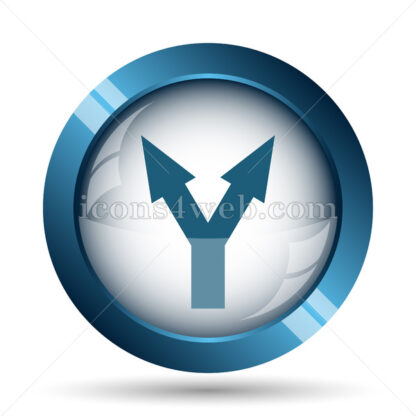 Split arrow image icon. - Website icons