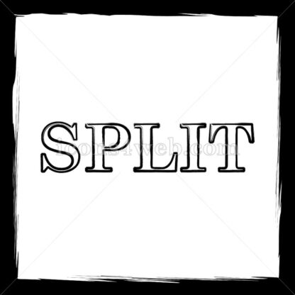 Split sketch icon. - Website icons