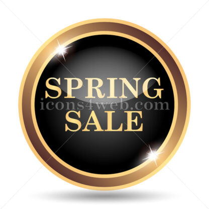 Spring sale gold icon. - Website icons