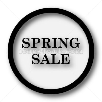Spring sale simple icon. Spring sale simple button. - Website icons