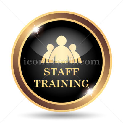Staff training gold icon. - Website icons