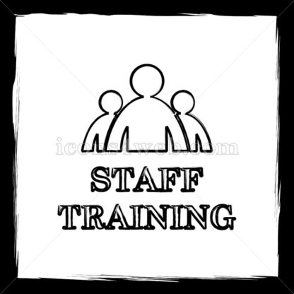 Staff training sketch icon. - Website icons