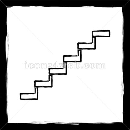 Stairs sketch icon. - Website icons