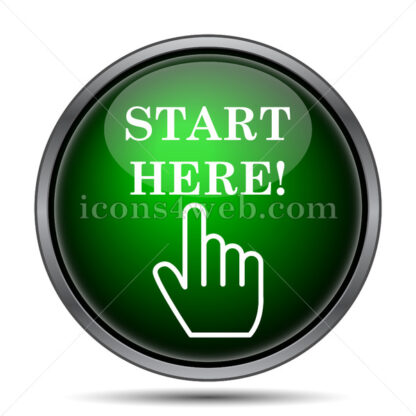 Start here internet icon. - Website icons