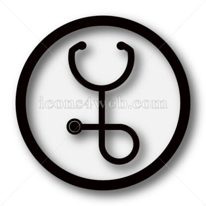 Stethoscope simple icon. Stethoscope simple button. - Website icons