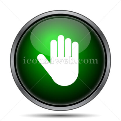 Stop hand internet icon. - Website icons