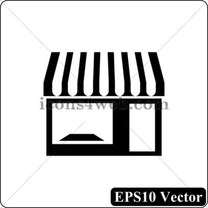 Store black icon. EPS10 vector. - Website icons