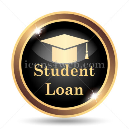 Student loan gold icon. - Website icons