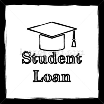 Student loan sketch icon. - Website icons