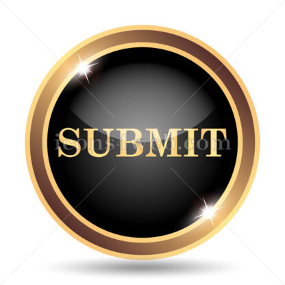 Submit gold icon. - Website icons