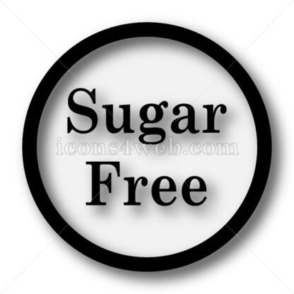 Sugar free simple icon. Sugar free simple button. - Website icons