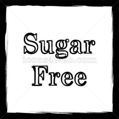 Sugar free sketch icon. - Website icons