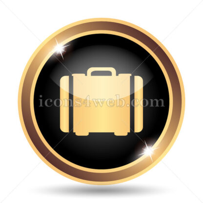 Suitcase gold icon. - Website icons