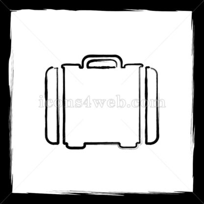 Suitcase sketch icon. - Website icons