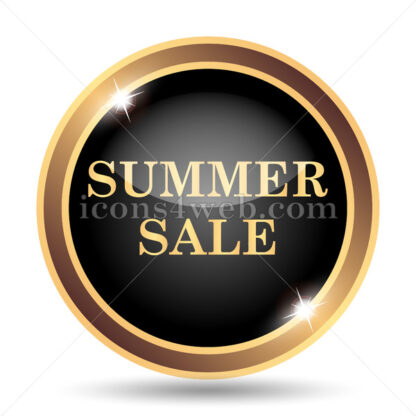 Summer sale gold icon. - Website icons