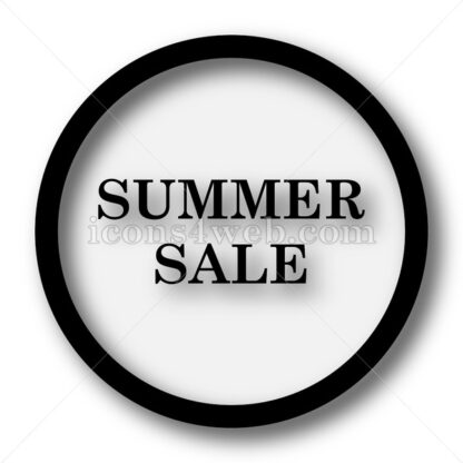 Summer sale simple icon. Summer sale simple button. - Website icons