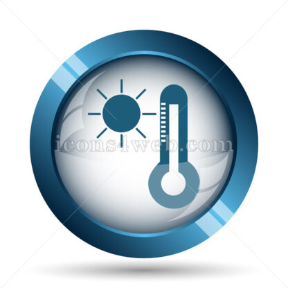 Sun and thermometer image icon. - Website icons