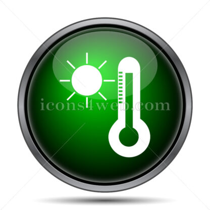 Sun and thermometer internet icon. - Website icons